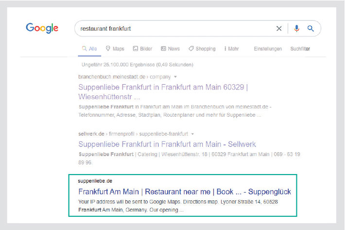 SELLWERK - SEO Suppenliebe 